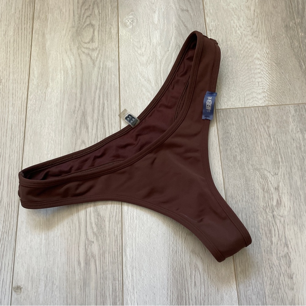 LBB Swim Bikini Bottoms thong cheeky womens Brown (large) swim vacatoin beach